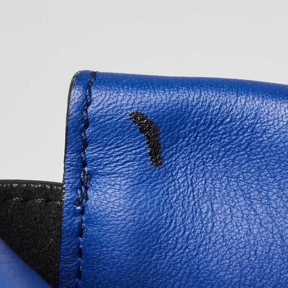 Givenchy Blue Leather Shark Medium Clutch Bag - Picture 5 of 12